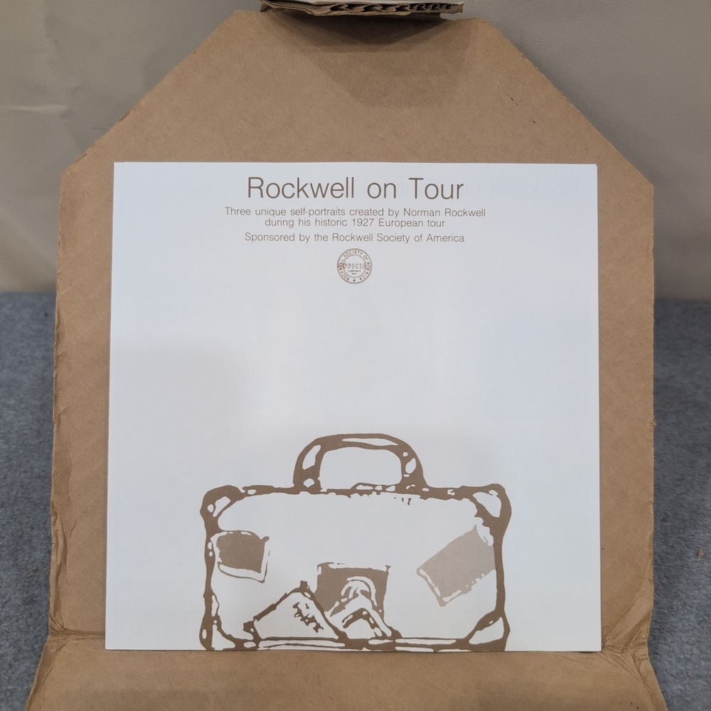 Norman Rockwell When in Rome Limited Edition Collector Plate Newell Pottery - Picture 3 of 6